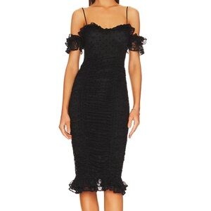 Majorelle Clare Lace Midi Dress